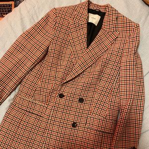 Wilfred plaid blazer